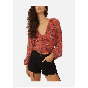 NWT Free People Final Rose Blouse M